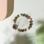 Unakite and Howlite DIY   bracelet