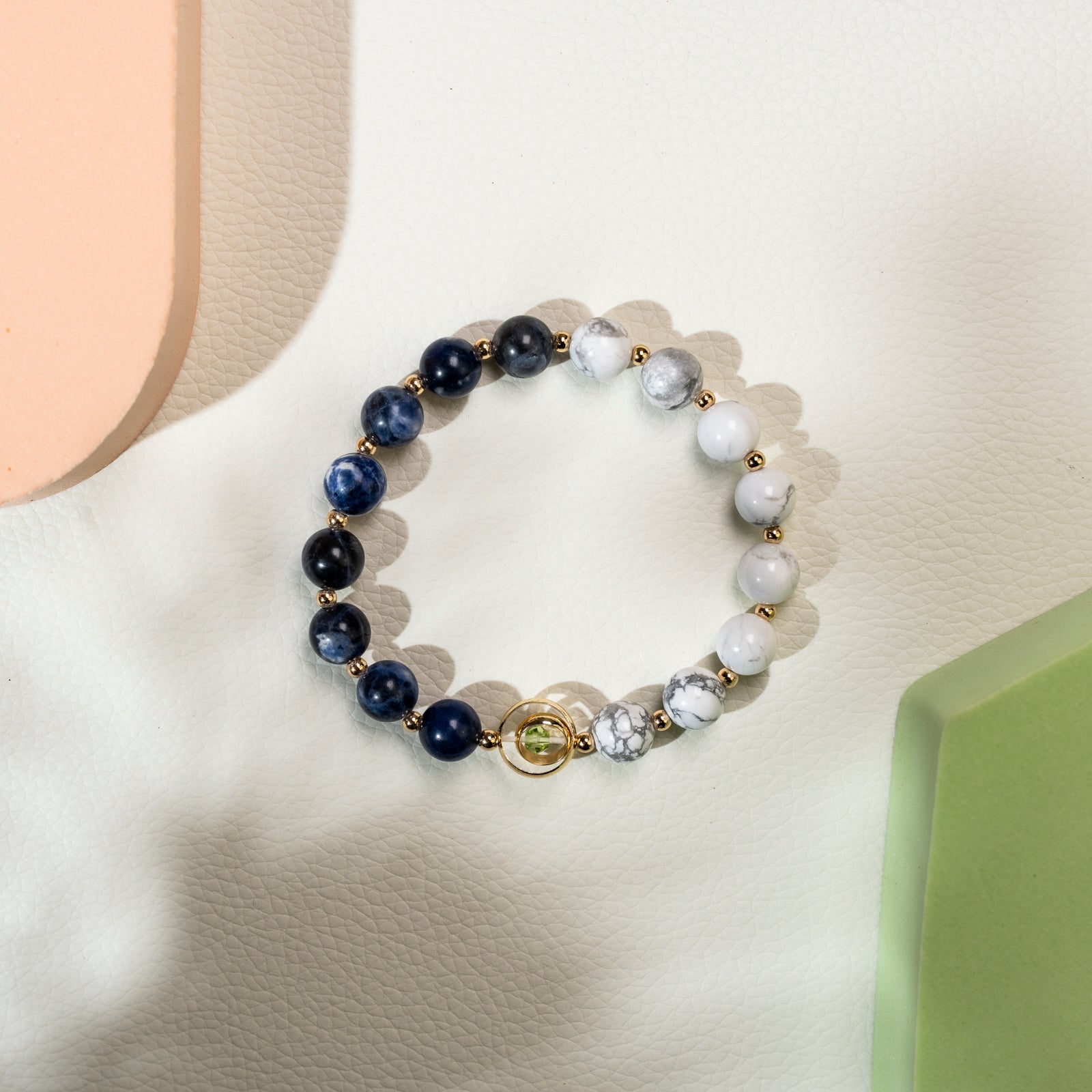 Sodalite and howlite DIY  bracelet