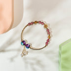 Strawberry quartz mixed DIY  bracelet