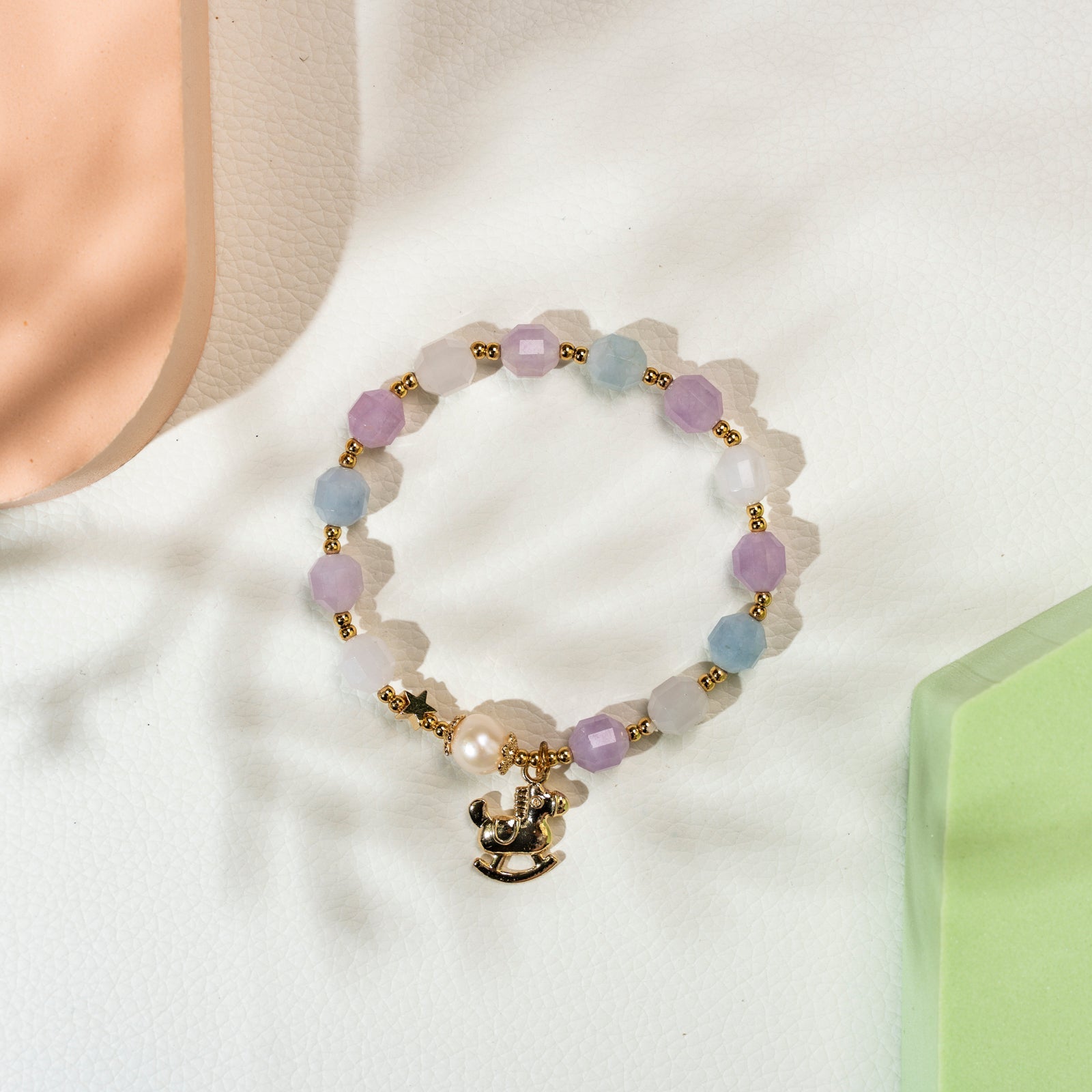 Mixed faceted bead DIY  bracelet