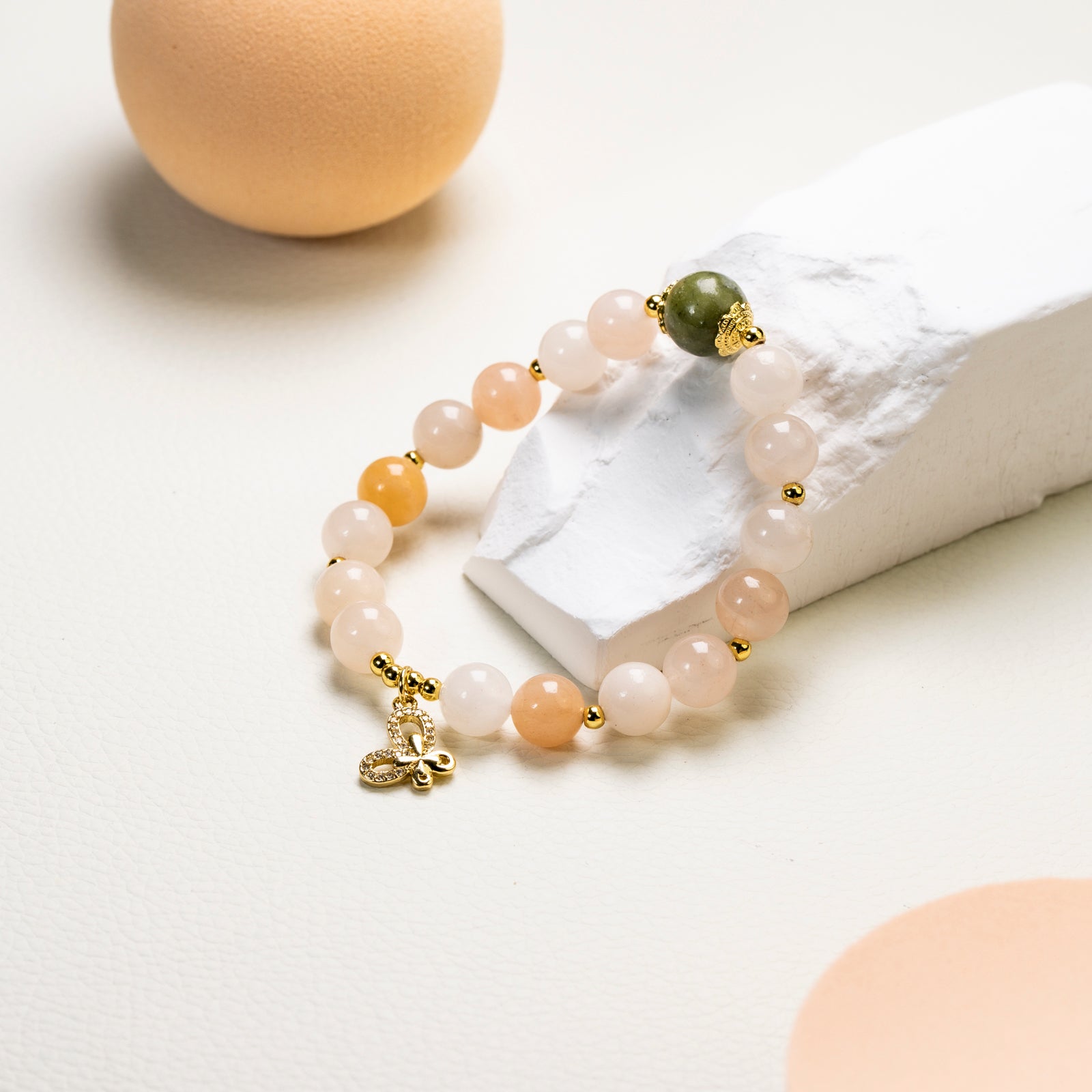 Pink aventurine  DIY  bracelet