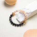 larvikite and pink aventurine  DIY   bracelet