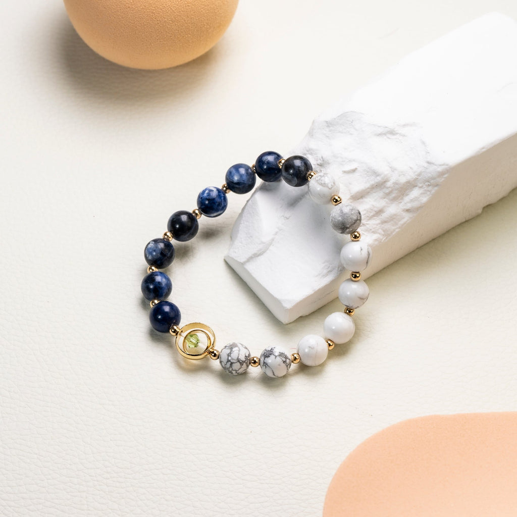Sodalite and howlite DIY  bracelet