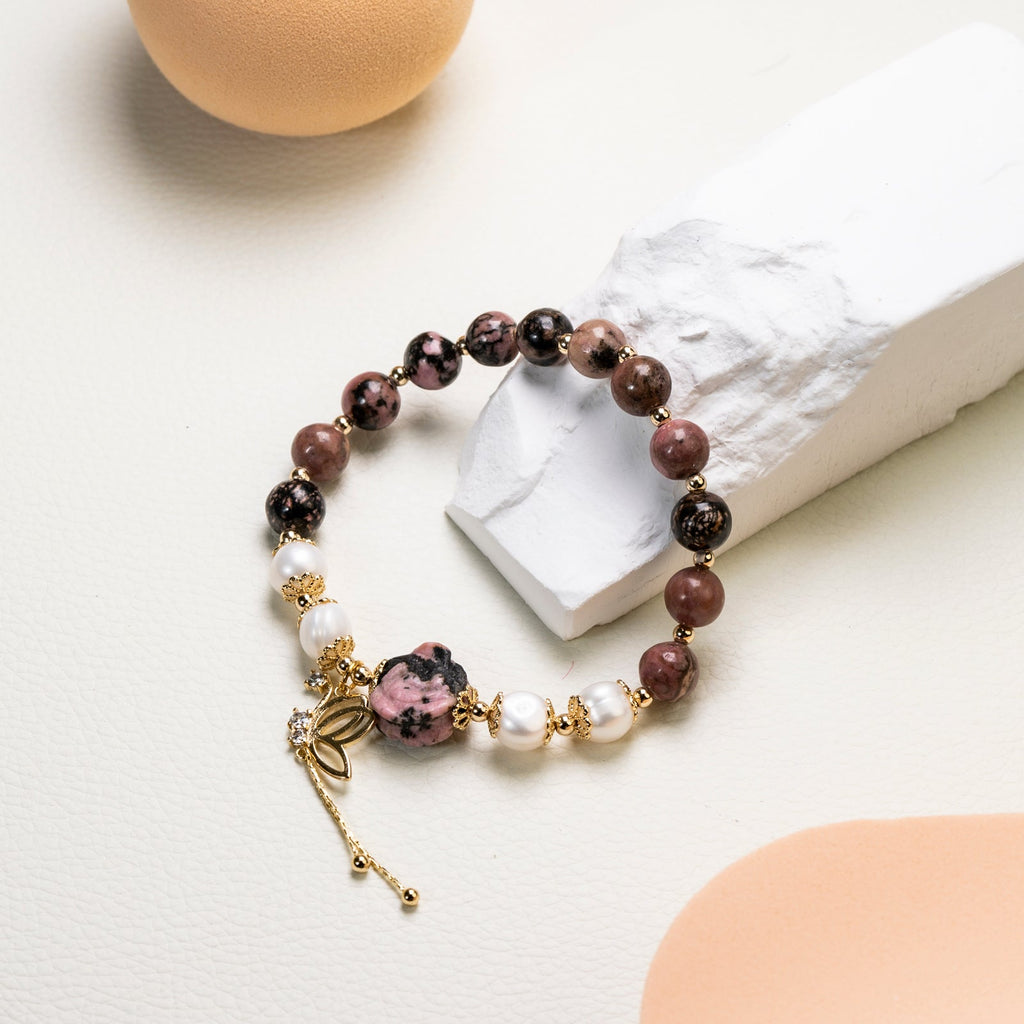 Rhodonite  DIY  bracelet
