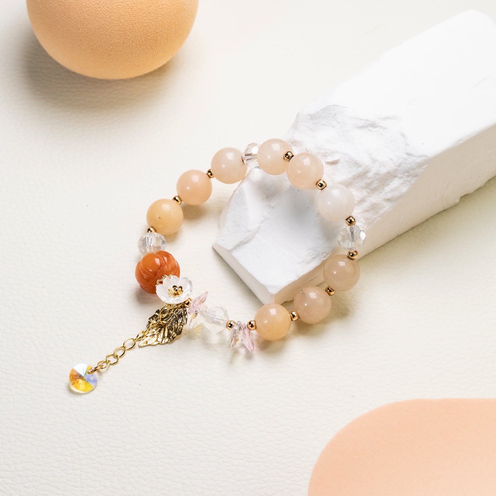 Pink aventurine DIY  bracelet