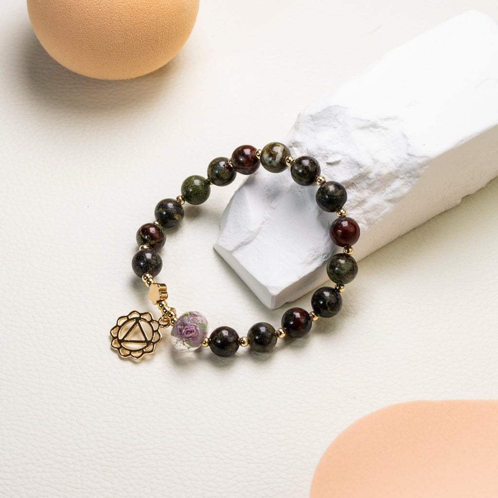 Dragon blood stone DIY  bracelet