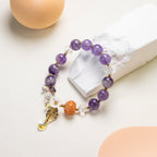 Amethyst Pumkin DIY  bracelet