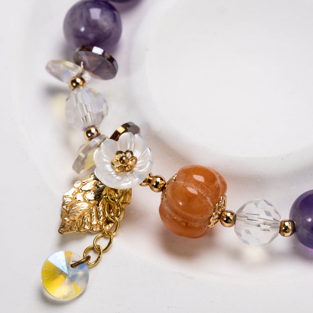Amethyst Pumkin DIY  bracelet