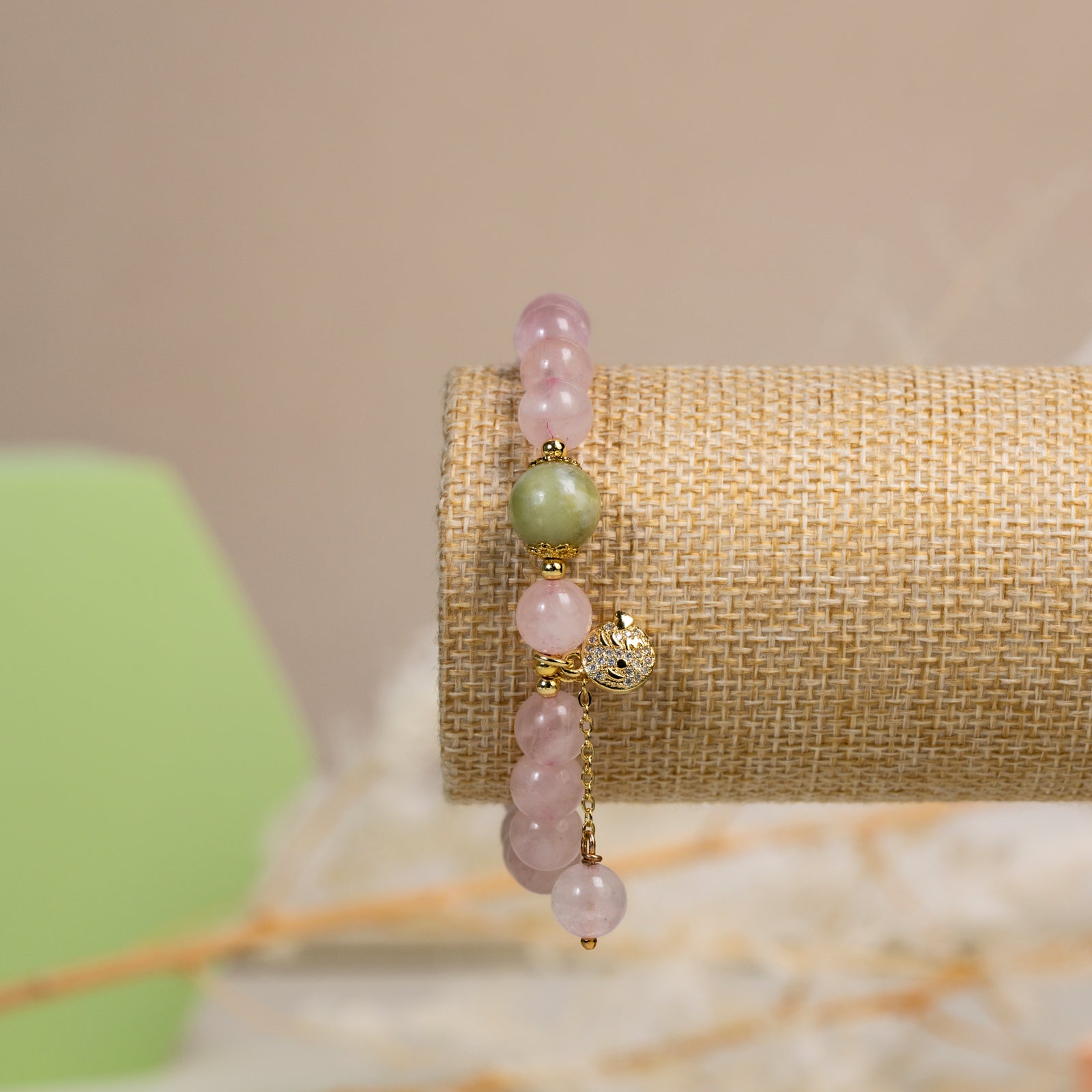 Rose quartz  DIY bracelet