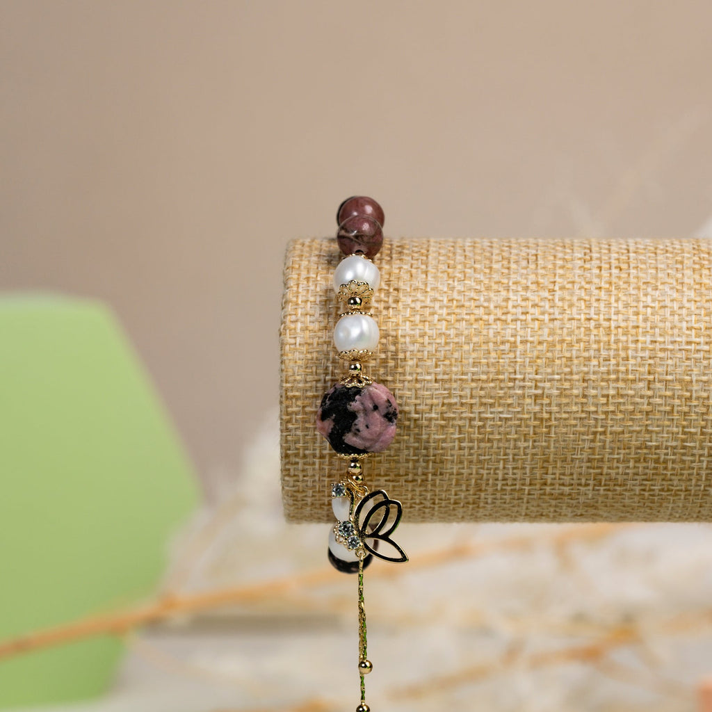 Rhodonite  DIY  bracelet