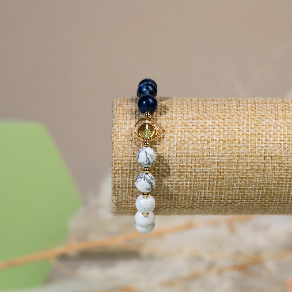 Sodalite and howlite DIY  bracelet