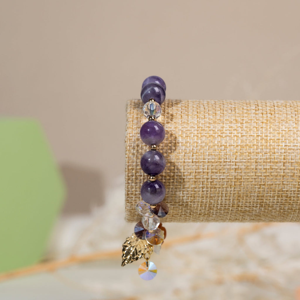 Amethyst Pumkin DIY  bracelet