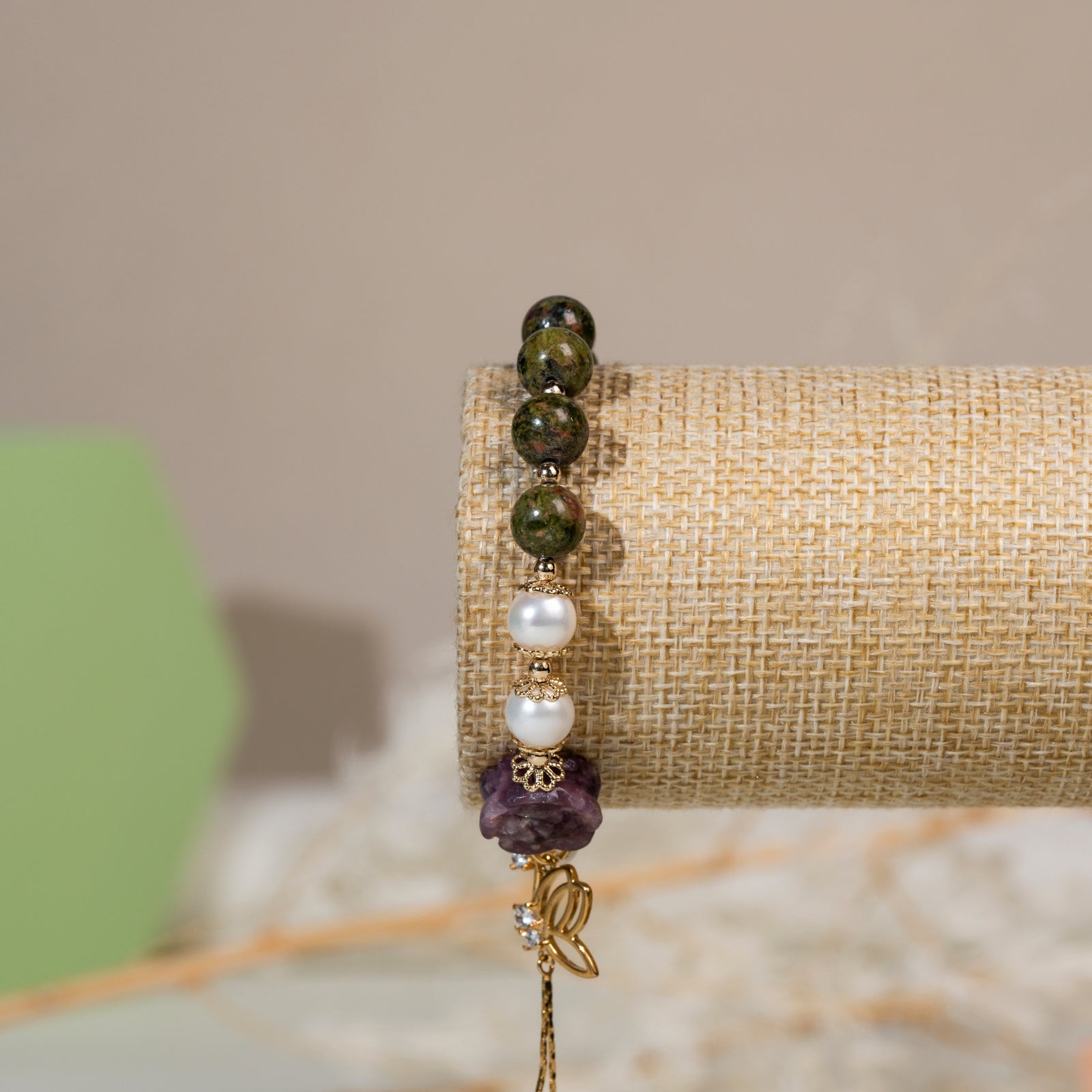 Unakite  DIY   bracelet