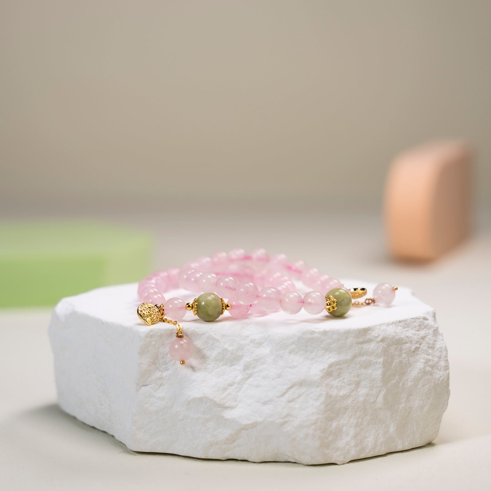 Rose quartz  DIY bracelet