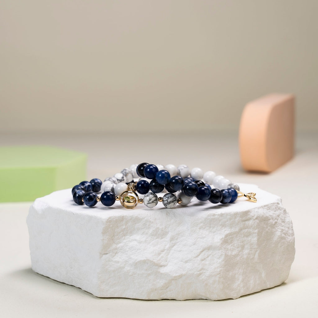 Sodalite and howlite DIY  bracelet