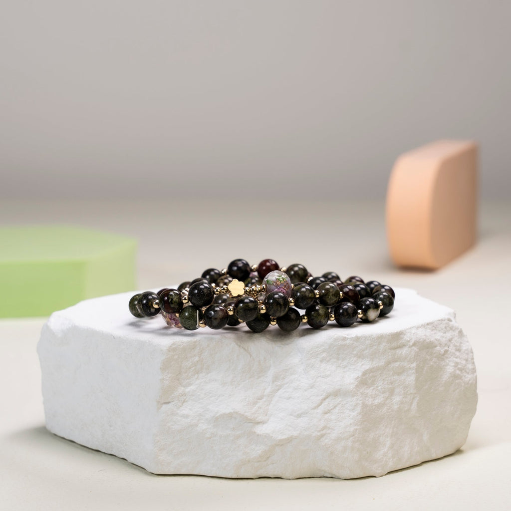 Dragon blood stone DIY  bracelet