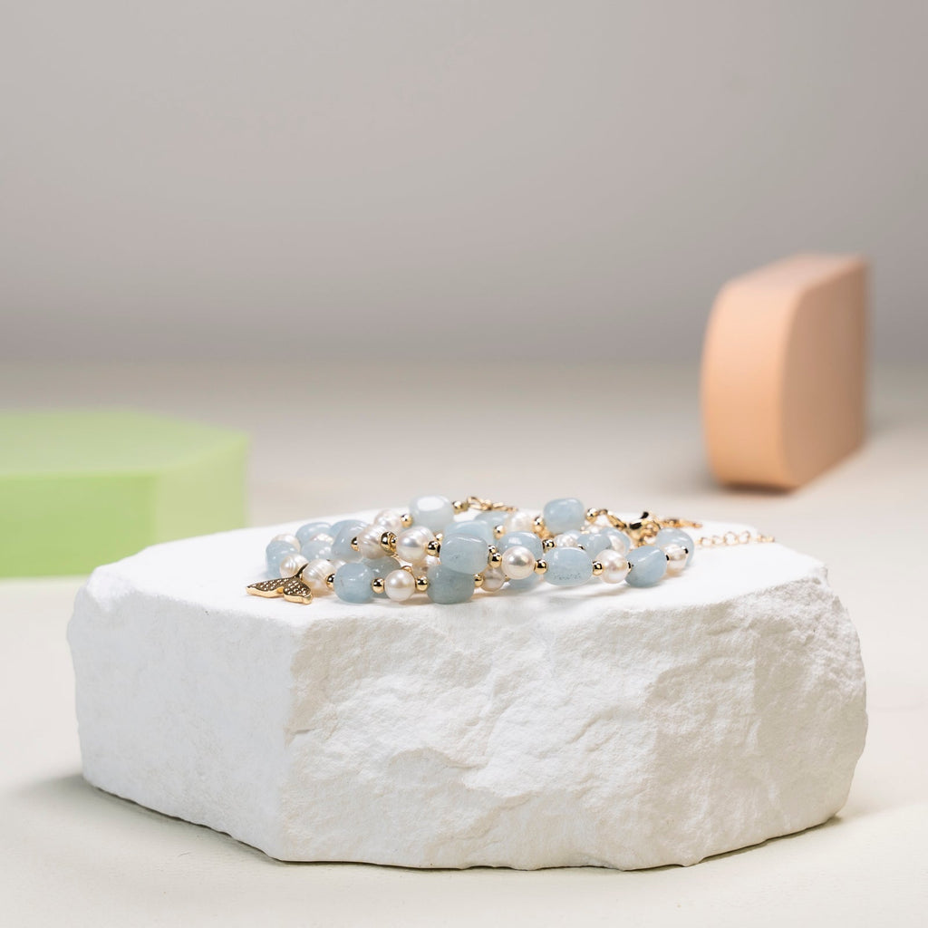 Aquamarine DIY bracelet