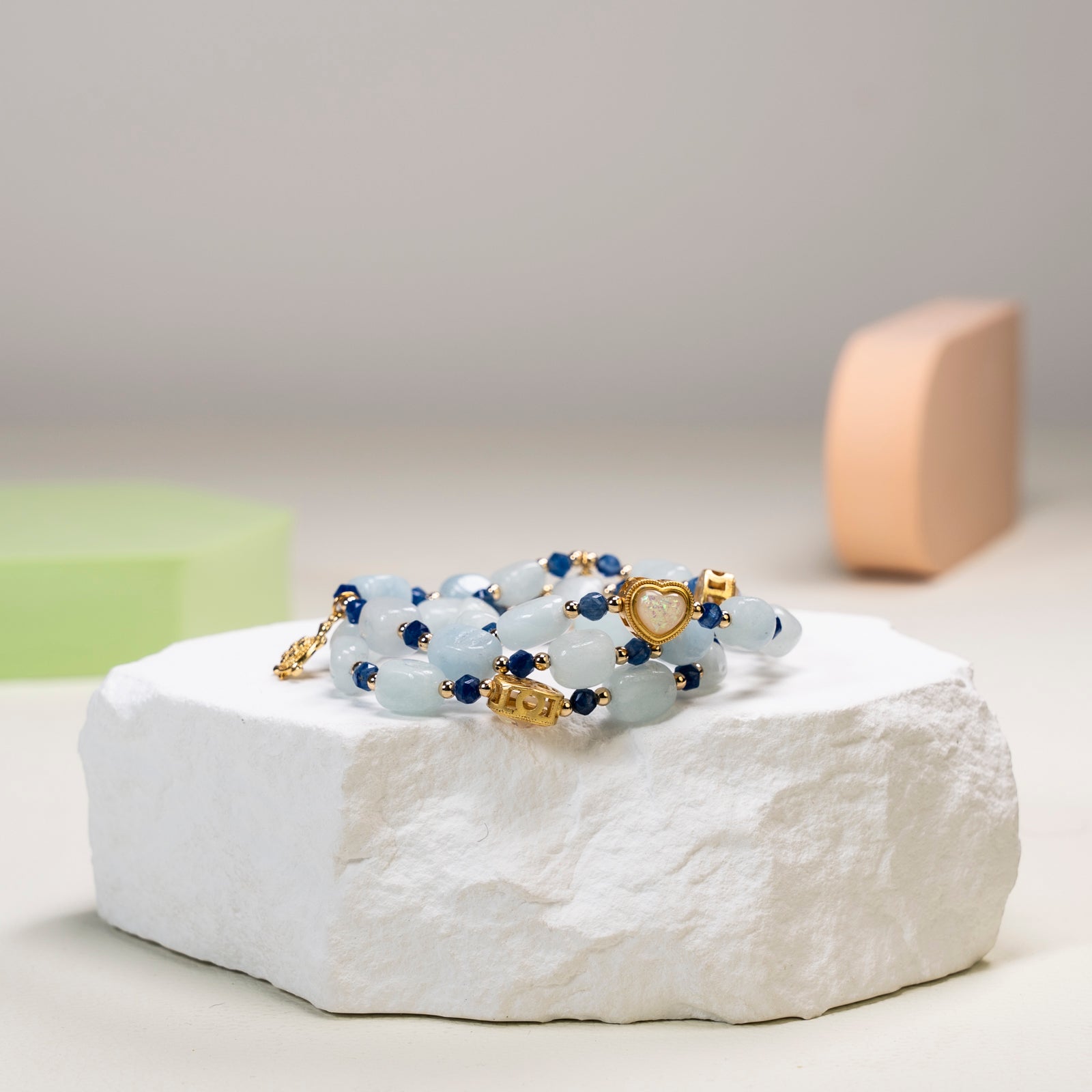 Aquamarine DIY bracelet