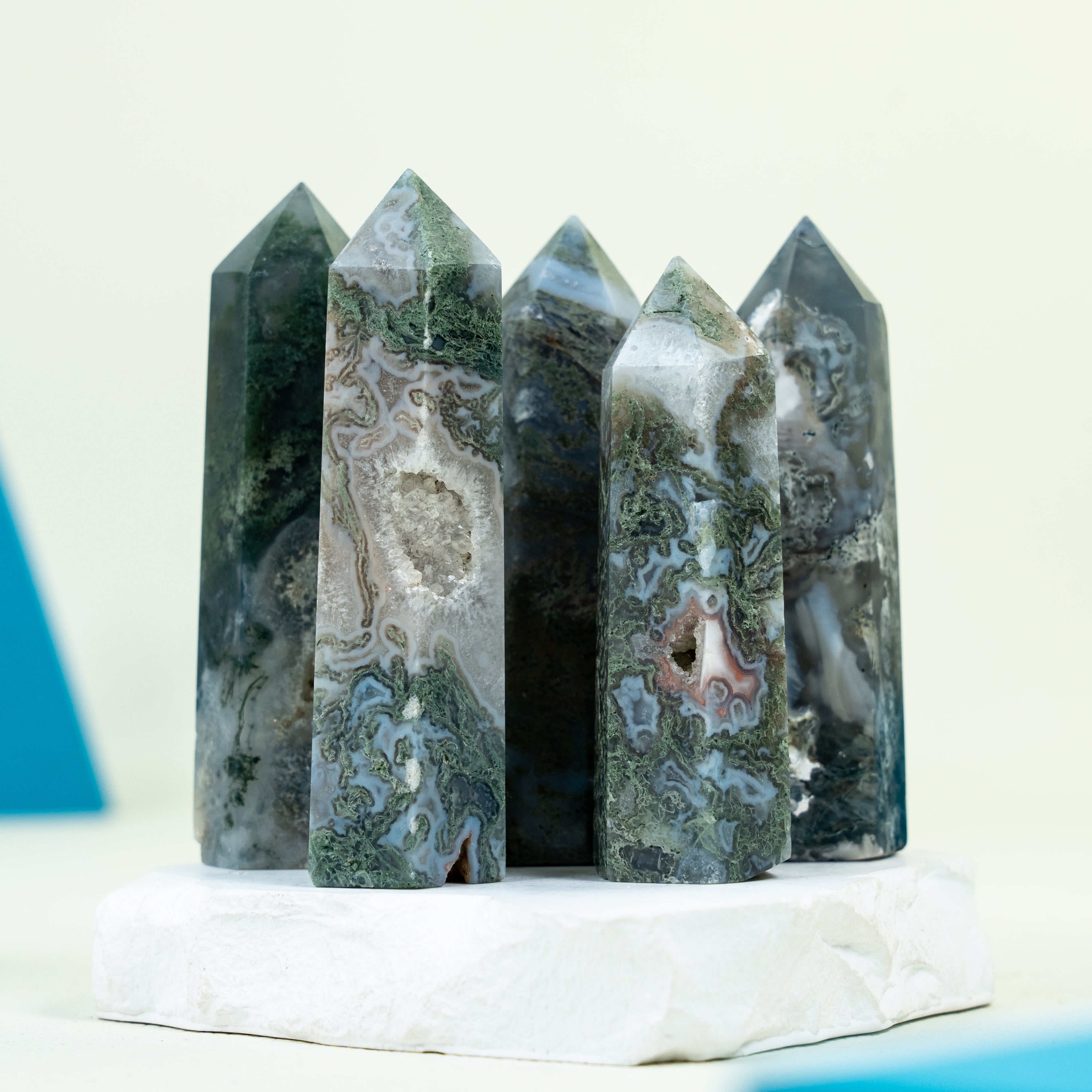 Moss agate Tower Point