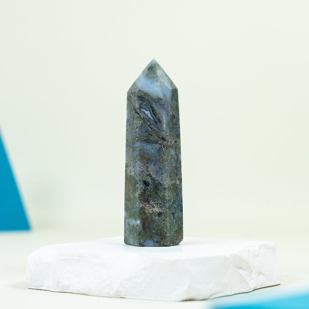 Moss agate Tower Point