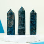 Blue Apatite Tower Points