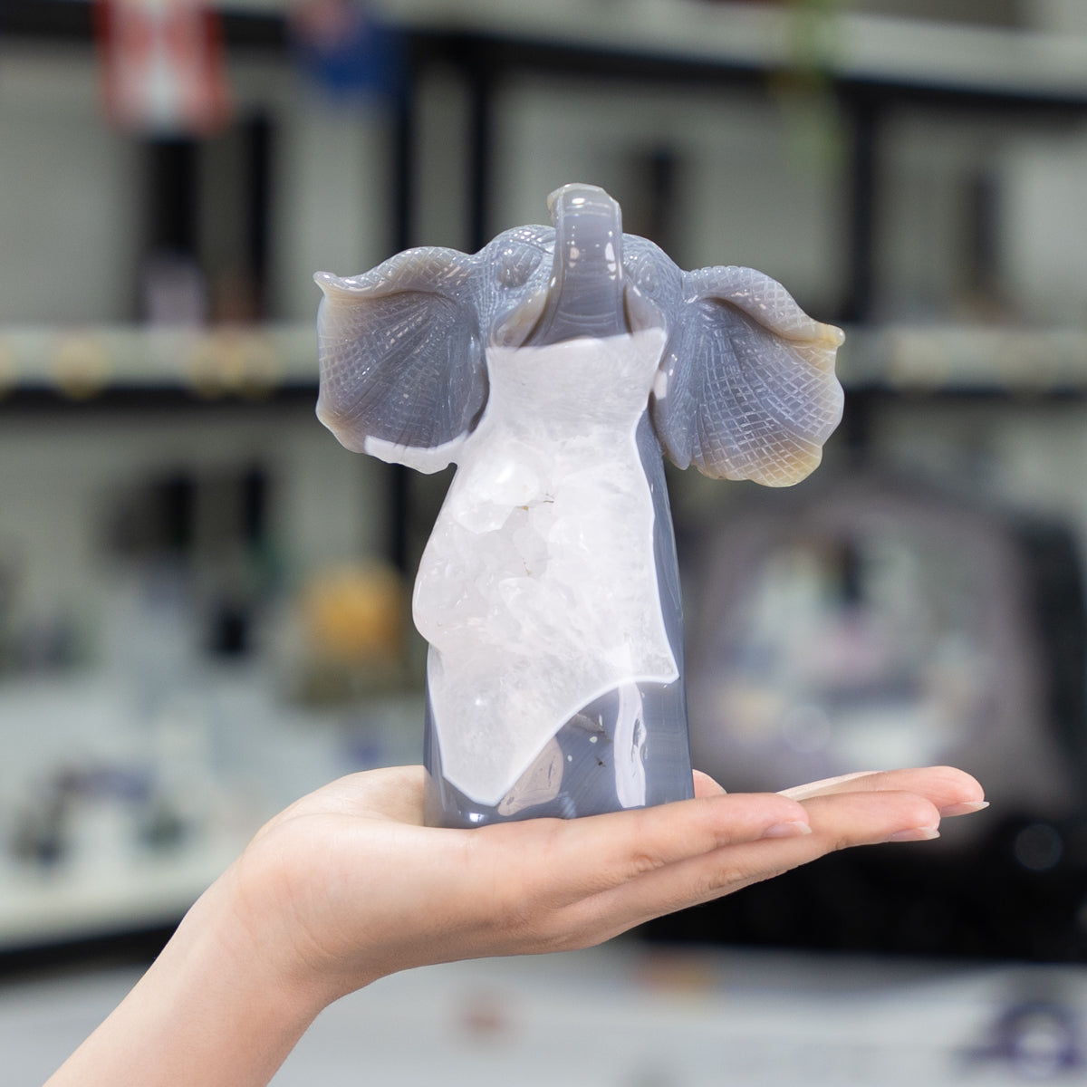 Agate Geode Fly  Elephant freefrom