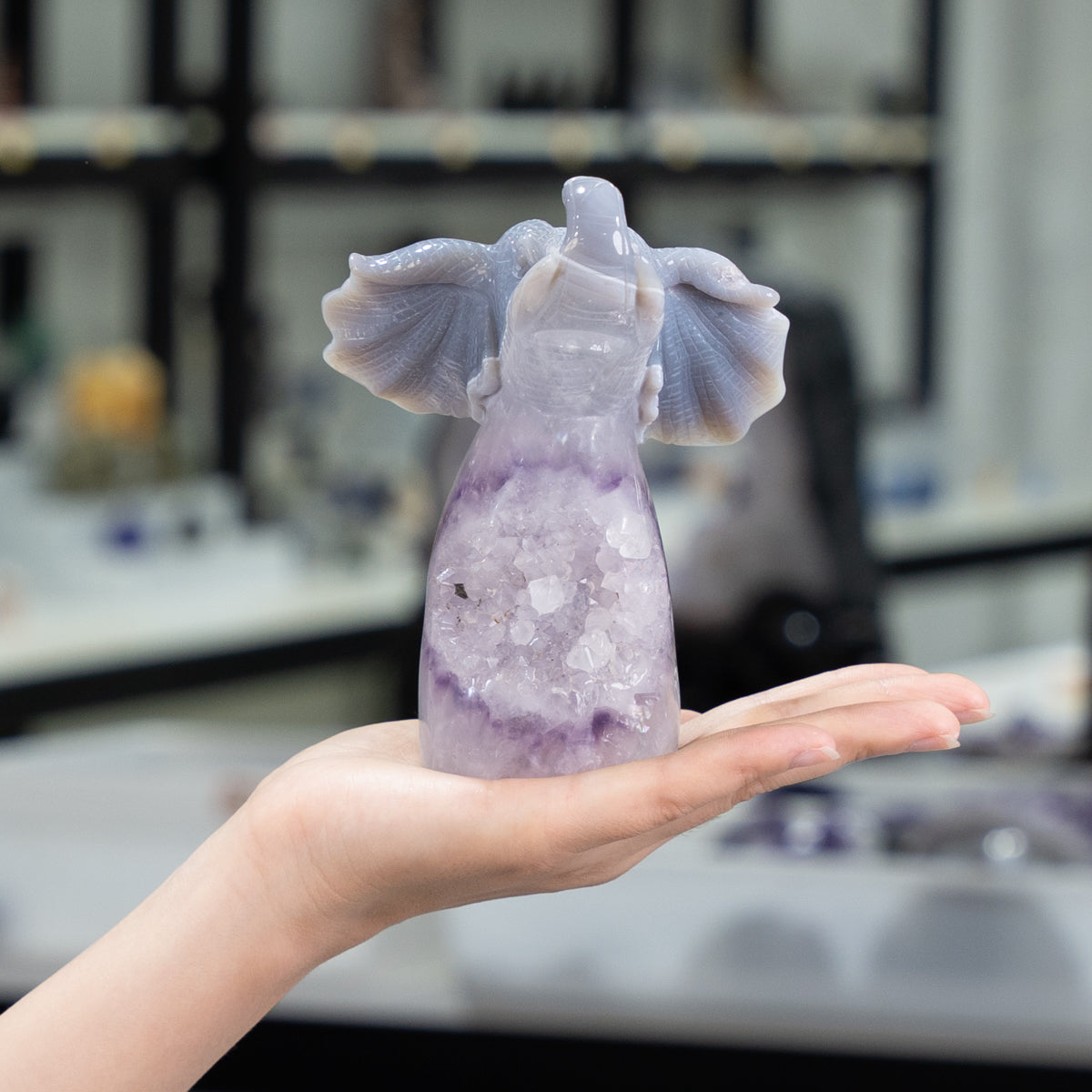 Agate Geode Fly  Elephant Freefrom