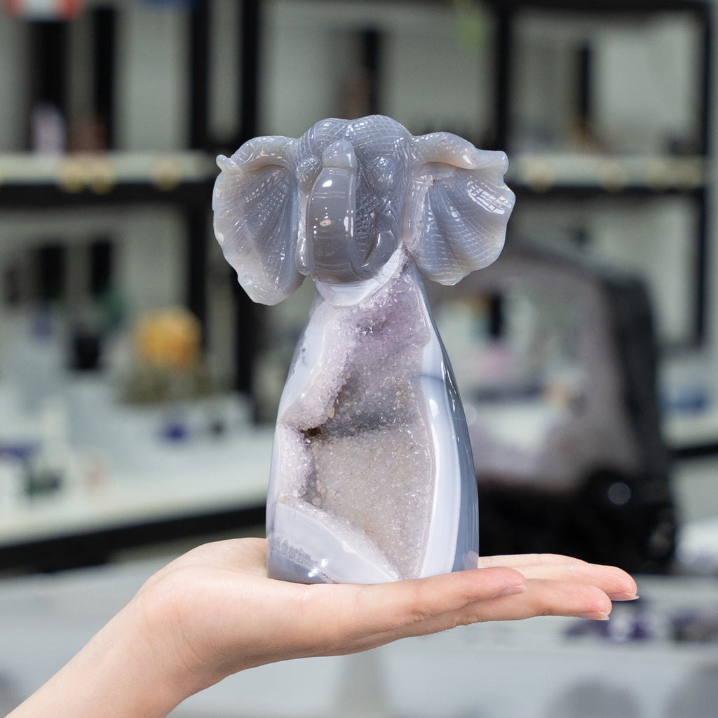 Agate Geode Fly  Elephant  Freefrom