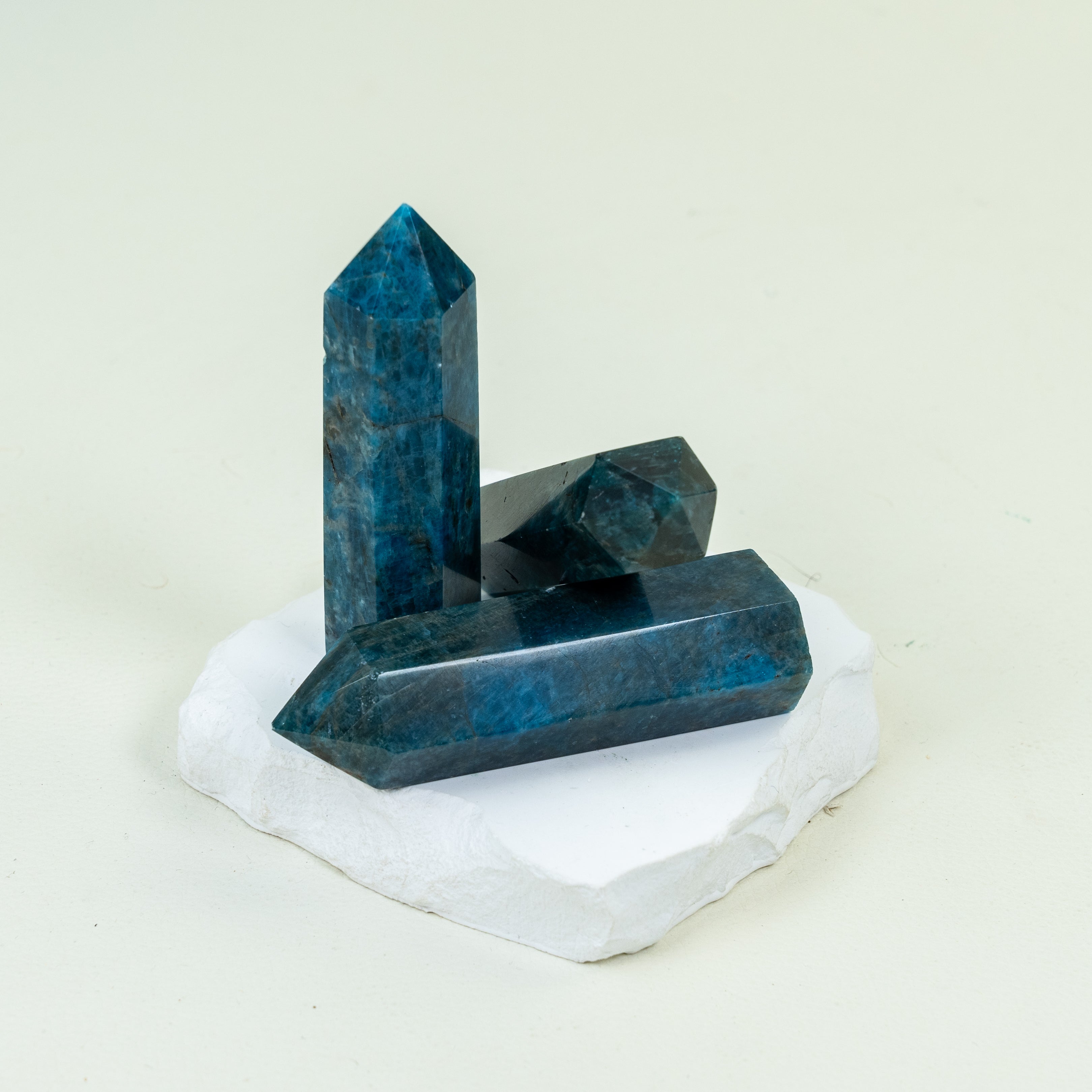 Blue Apatite Tower Points