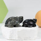Lab Turtle Carving(Labrodorite)
