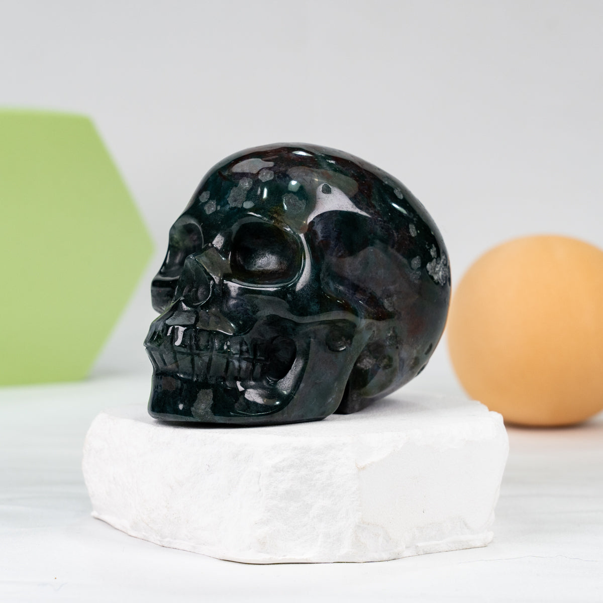 Ocean Jasper£¨OJ£©Skull Carving