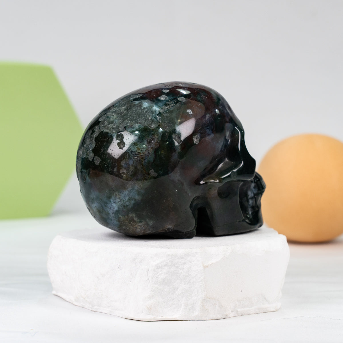 Ocean Jasper£¨OJ£©Skull Carving