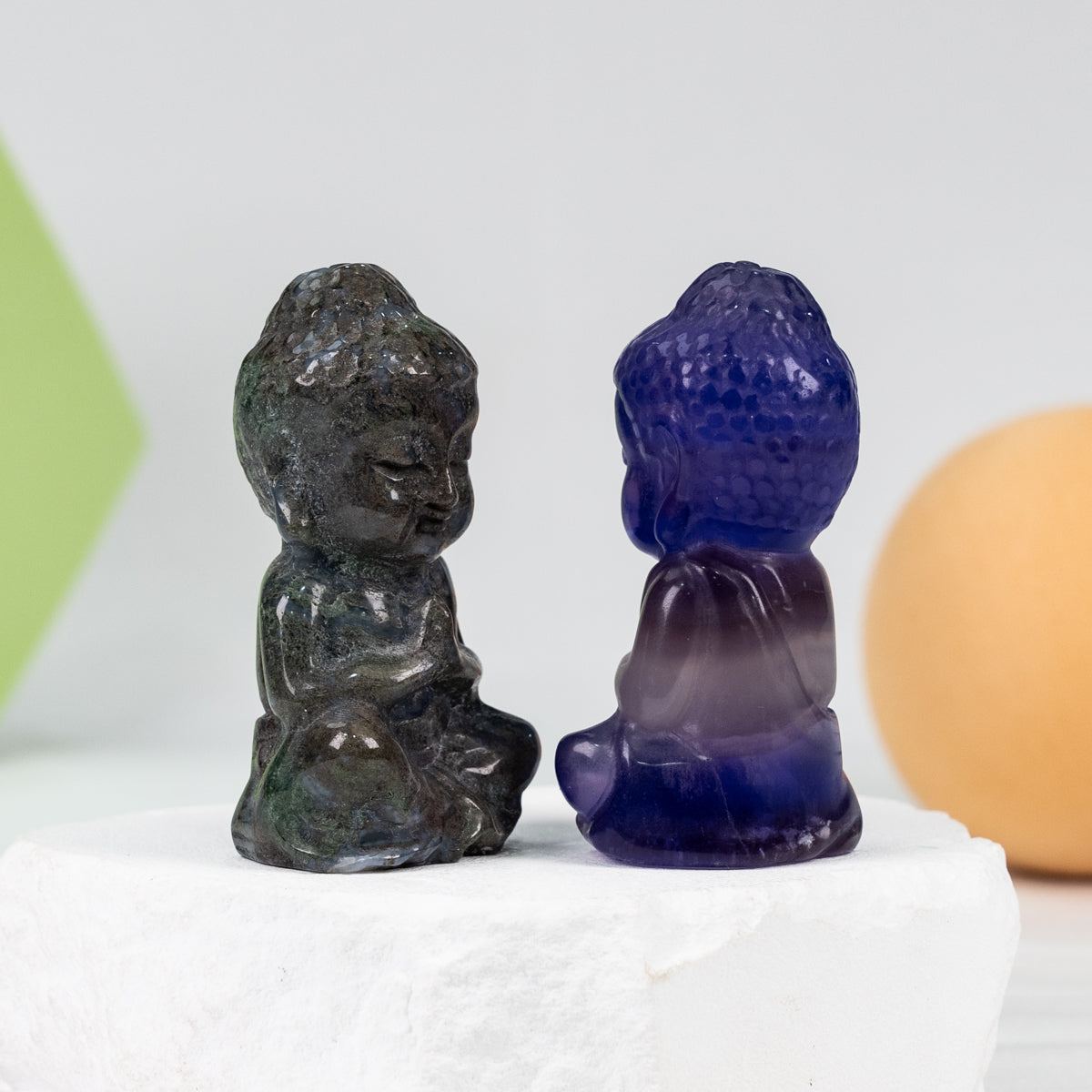 Baby Buddha Carving (Fluorite)