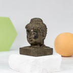 Pyrite Buddha Head  carving