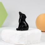 Wolf carving