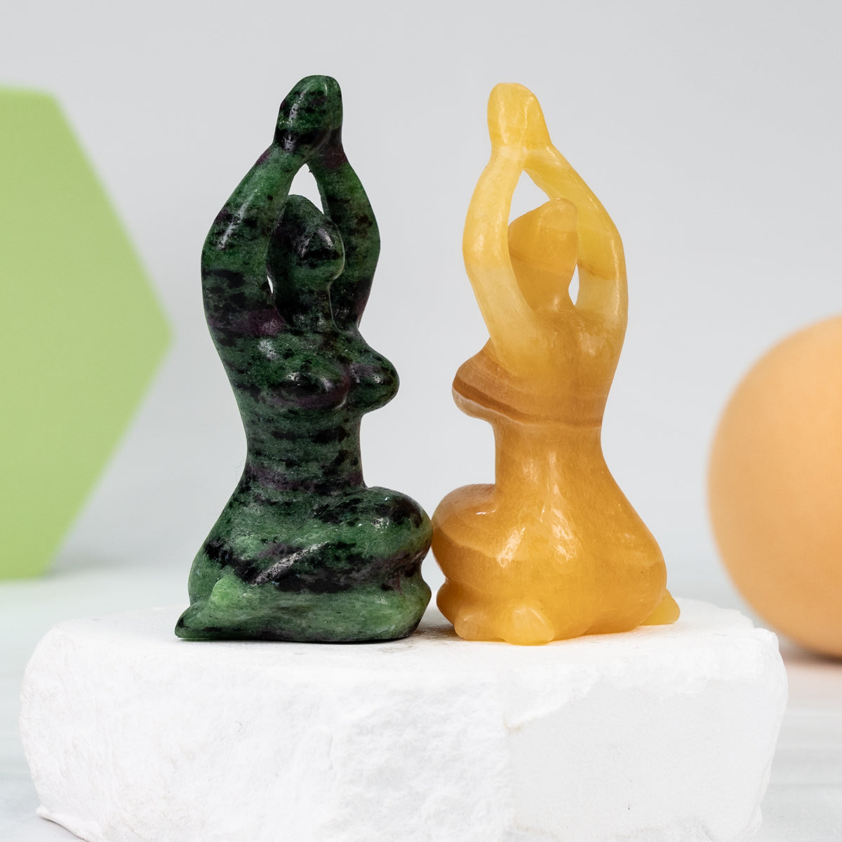 Yoga goddess carving