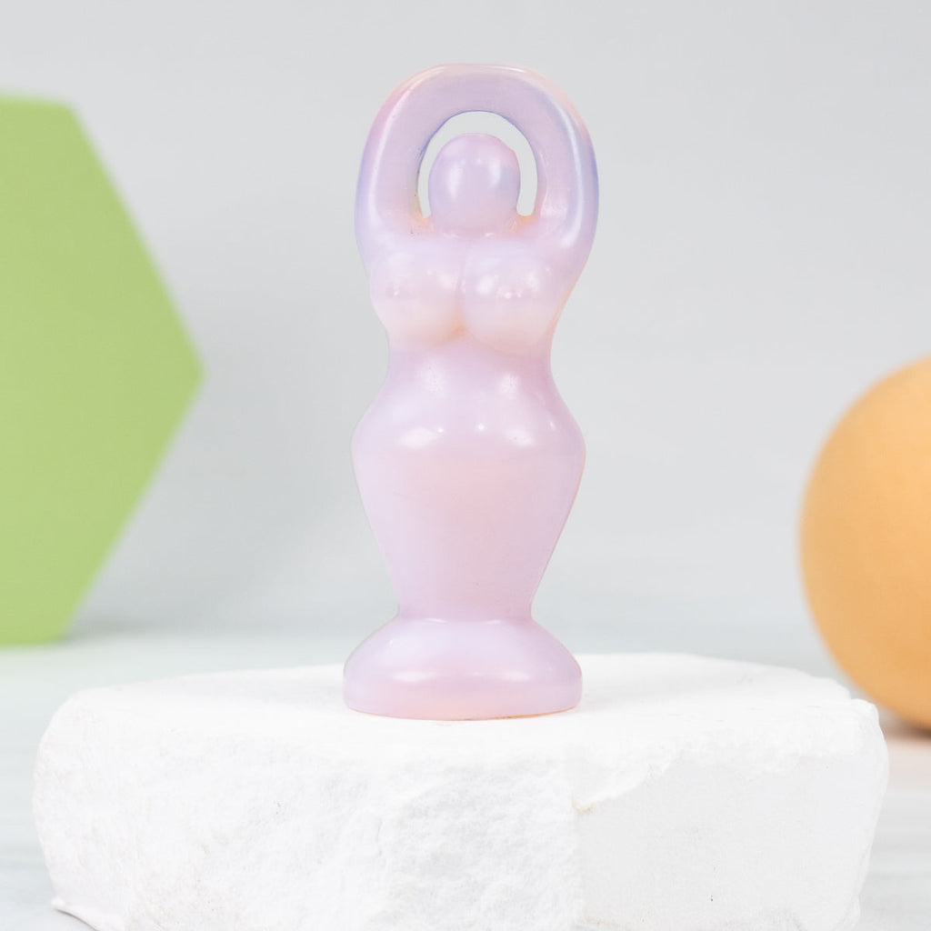 Buxom Goddess Carving