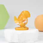 Sandshrew Carving (Orange Calcite)