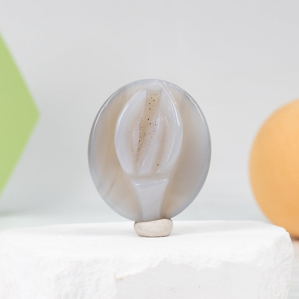 Agate Geode Carving£¨The source of life£©Yoni