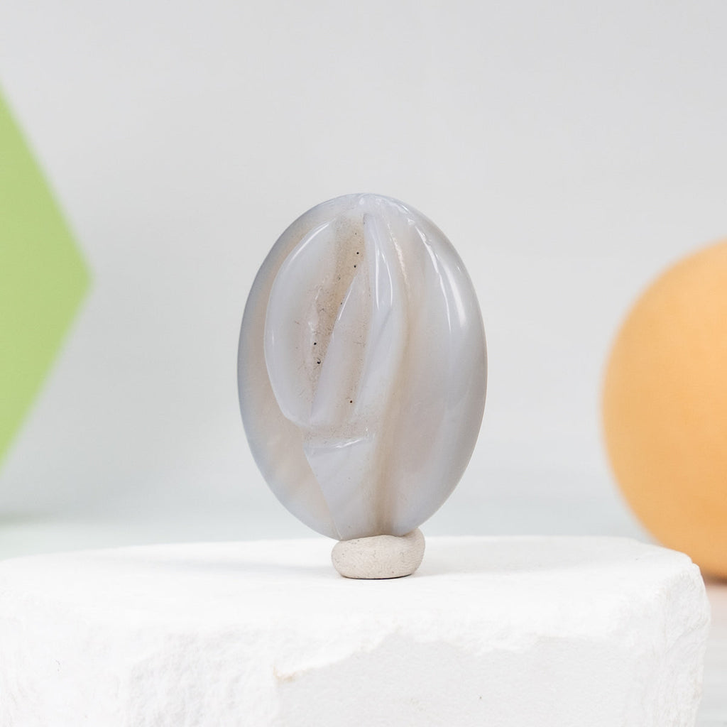 Agate Geode Carving£¨The source of life£©Yoni