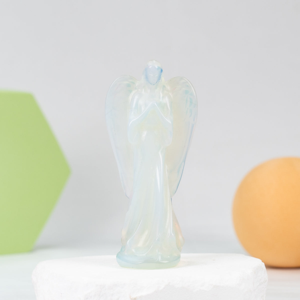 Opalite Angel Carving