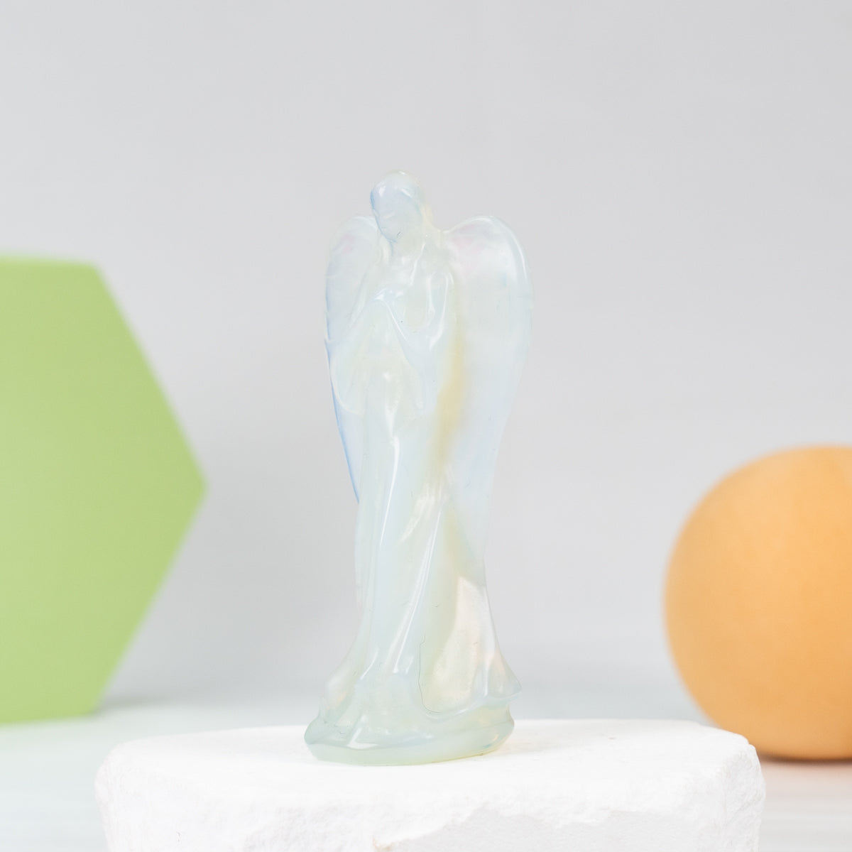 Opalite Angel Carving