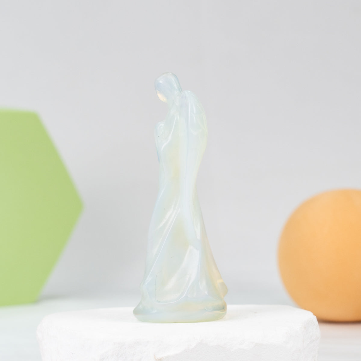 Opalite Angel Carving