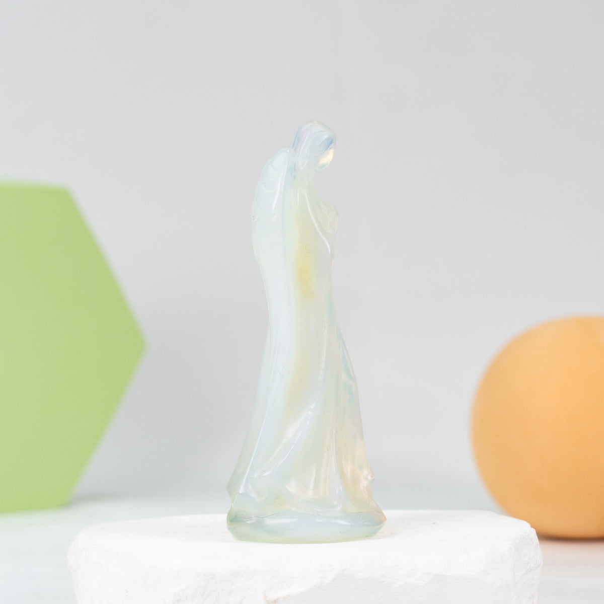 Opalite Angel Carving