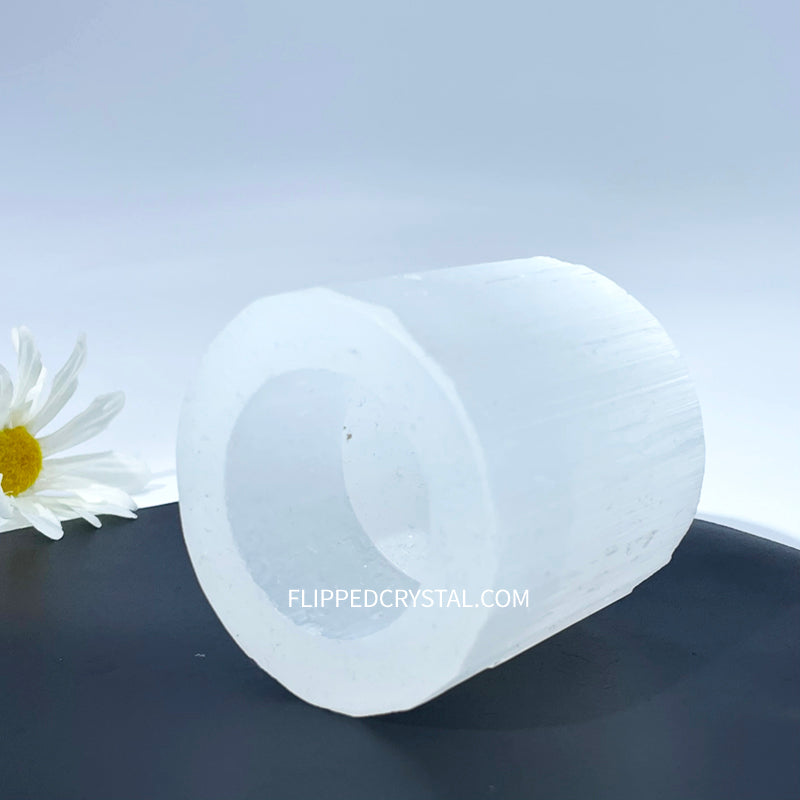 Selenite Candle Holder