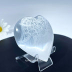 Selenite Engraving Heart