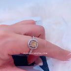 Godlen Rutilate Ring